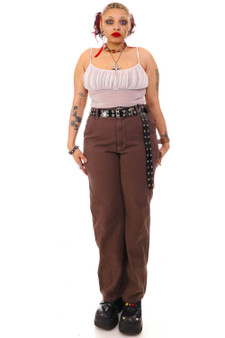Vintage Y2K Brown Carhartt Essential Work Cargo Carpenter Pants