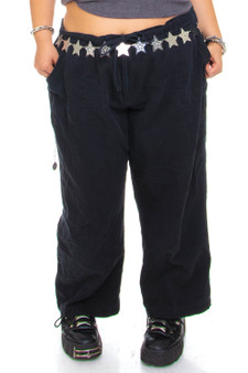 Vintage Y2K Black Cotton Pants