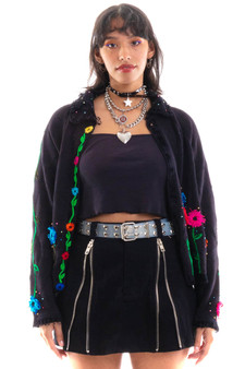 Vintage 90's Happy Flower Cardigan