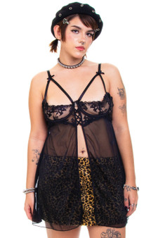 Vintage Y2K Black Sheer Floral Lace Lingerie Top