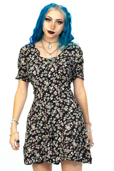 Vintage 90's Floral Button Up Romper