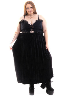 Vintage 90's Velvet The Craft Witch Skirt