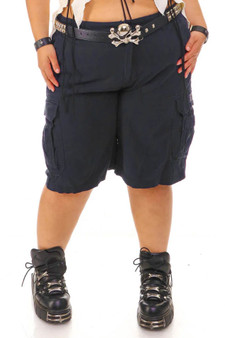 Vintage Y2K Navy Blue Cargo Shorts