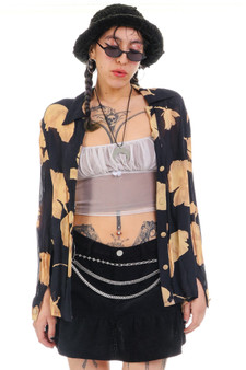 Vintage 90's Romantic Secret Flower Blouse