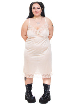 Vintage 70's Cream Slip Dress