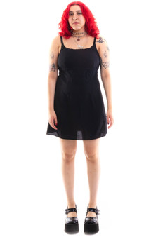 Vintage 90's Little Black Glitzy Gothic Dress