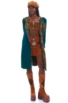 Vintage 90's Forrest Green Reversible Button Up Jacket