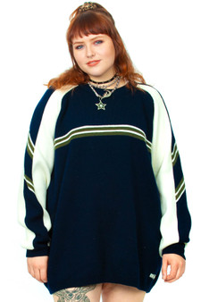 Vintage Y2K Skater Striped Cozy Sweater