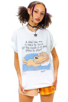 Vintage 80's A Dad Like Me Is Hard To Find T-Shirt - L