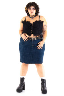 Vintage Y2K Dickies Stretch Denim Skirt