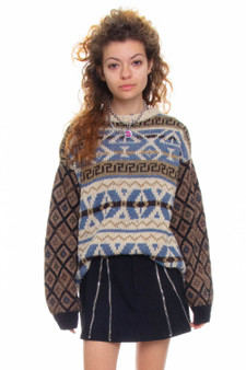 Vintage 90's Grandpa Patterned Sweater