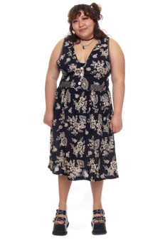 Vintage 90's Patchwork Grunge Maxi Dress