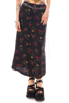 Vintage 90's Paisley Floral Maxi Skirt