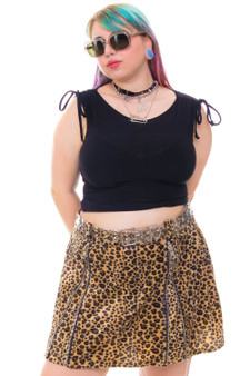 Vintage 90's Not-So-Basic Basic Black Stretchy Tank Top