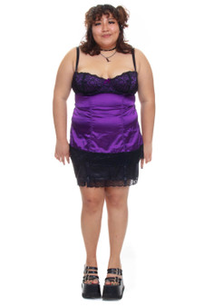 Vintage Y2K Purple Frederick's Of Hollywood Garter Top