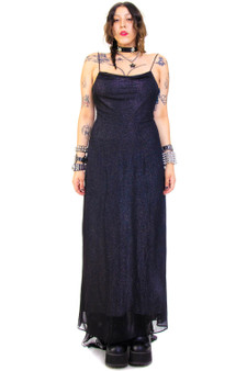 Vintage 90's Sparkly Starlight Witch Gown
