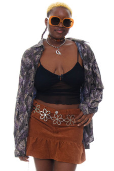 Vintage 90's Guess Pattern Print Button-Up