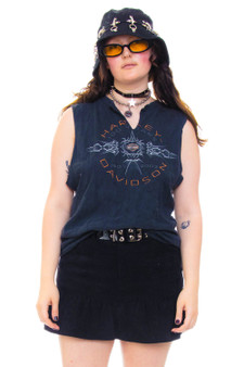 Vintage Y2K Harley Davidson Cut Off Tank Top