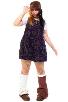 Vintage 90's Paisley Corduroy Tank Dress