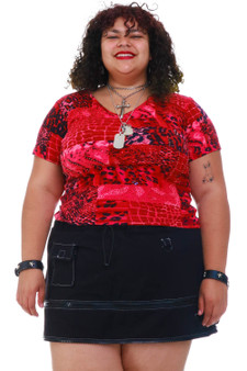 Vintage 90's Wild Animal Stretchy Sequin Top