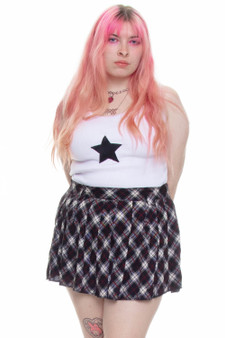 Vintage Reworked Plaid Mini Skirt 2