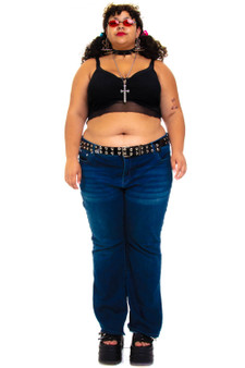 Vintage Y2K Rhinestone Pop Star Bootcut Denim