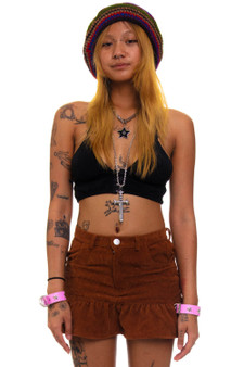 Vintage 90's Baggy Rainbow Knit Beret