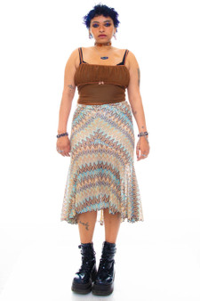 Vintage Y2K Ruffle Mermaid Skirt