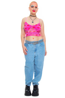 Vintage 90's High Waisted Light Wash Mom Jeans