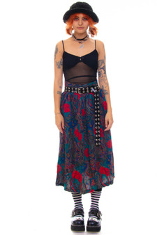 Vintage 90's Paisley Rose Skirt