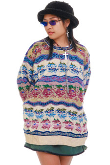 Vintage 90's Rosey Wool Sweater