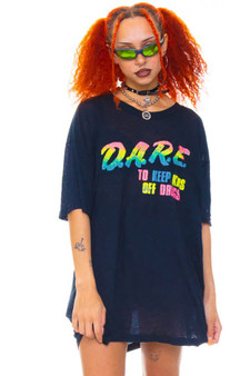 Vintage 90's Single Stitch Rainbow D.A.R.E T-shirt