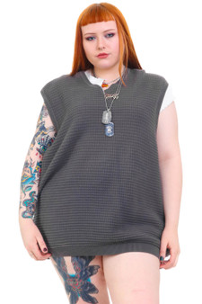 Not-Quite-Vintage Grey Sweater Vest