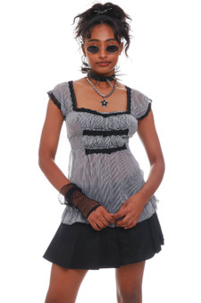 Vintage Y2K Charlotte Russe Striped Top