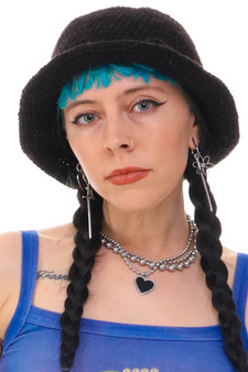 Vintage 90's Black Knit Hat