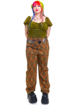 Vintage 90's High Waisted Paisley Pants