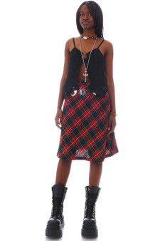 Vintage 70's Penney's Plaid Midi Skirt