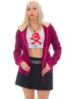 Vintage Y2K Skater Pink Plaid Billabong