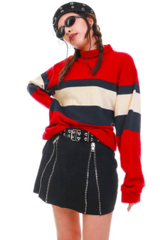 Vintage Y2K Striped Nautica Turtle Neck Sweater