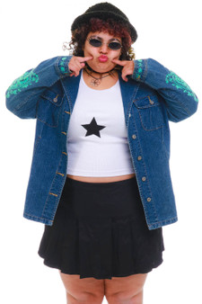 Vintage Y2K Embroidered Denim Jacket