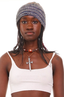 Vintage 90's Multicolored Knitted Beanie