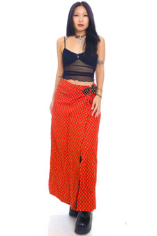 Vintage 70's Maxi Wrap Skirt