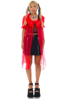 Vintage 60's Pink Ribbon Lace Duster 1