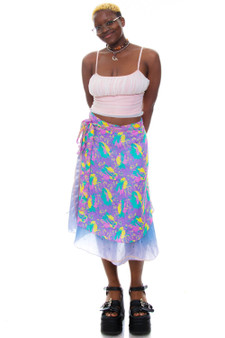 Vintage 90's Layered Wrap Skirt
