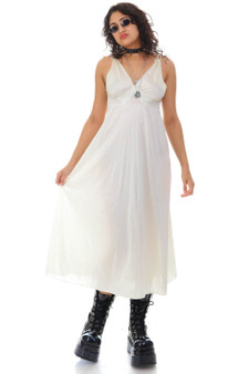 Vintage 70's Vanity Fair Silk Slip Maxi Dress