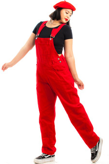Vintage 90's Red Hot Overalls