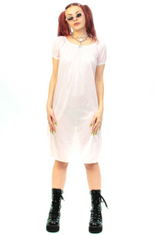 Vintage 70's Baby Pink Slip Dress