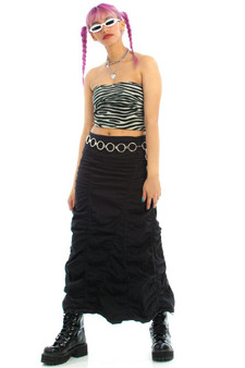Vintage Y2K Cyber Maxi Skirt