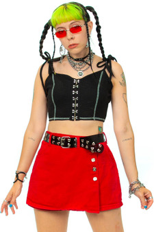 Vintage 90's Cherry Red Skort