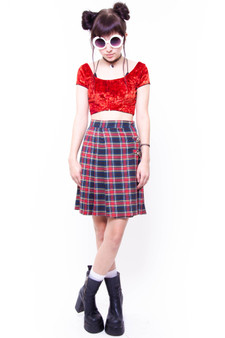 Fairuza Plaid Skirt